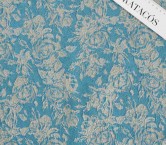 Jacquard floral lamÉ azul